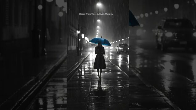 She walks alone 🌧️