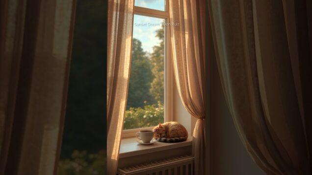 Soft mornings heal something quietly ☀️🐈